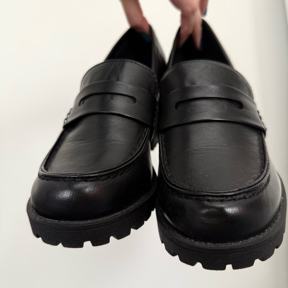 SODA Chunky Black Platform Loafers – Size 9 - Picture 2 of 5